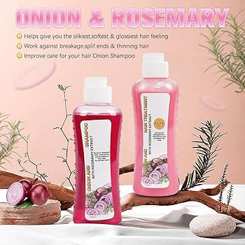 Shampoo Natural de Cebolla & Romero – Brillo y Fortalecimiento 🌿