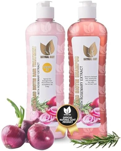 Shampoo Natural de Cebolla & Romero – Brillo y Fortalecimiento 🌿