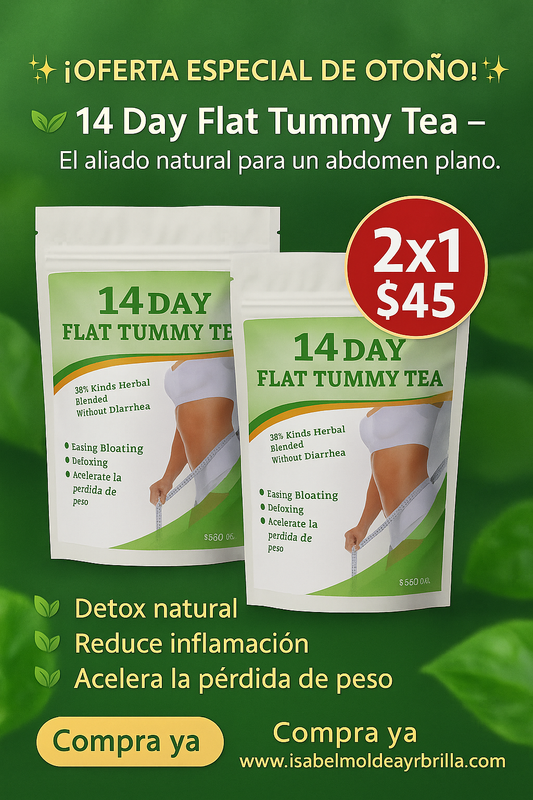 ✨ 14 Day Flat Tummy Tea            Doble Detox